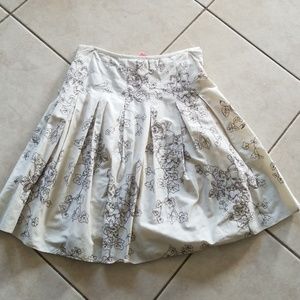Embroidered flare skirt